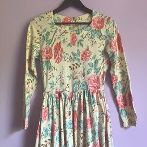 Vintage Floral Cotton Dress with pockets!